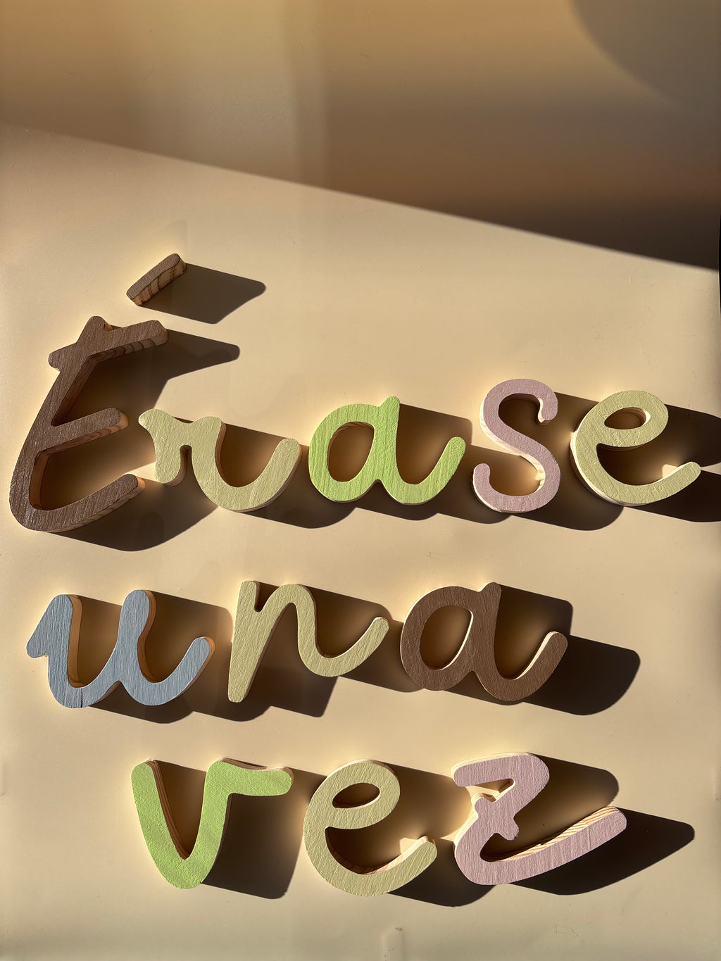 Letrero "Érase una vez...."