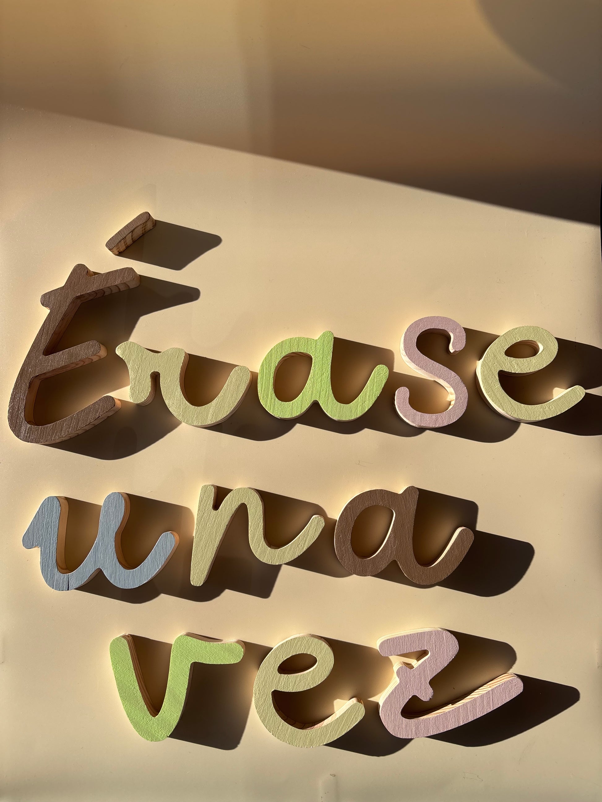 Letrero "Érase una vez...."