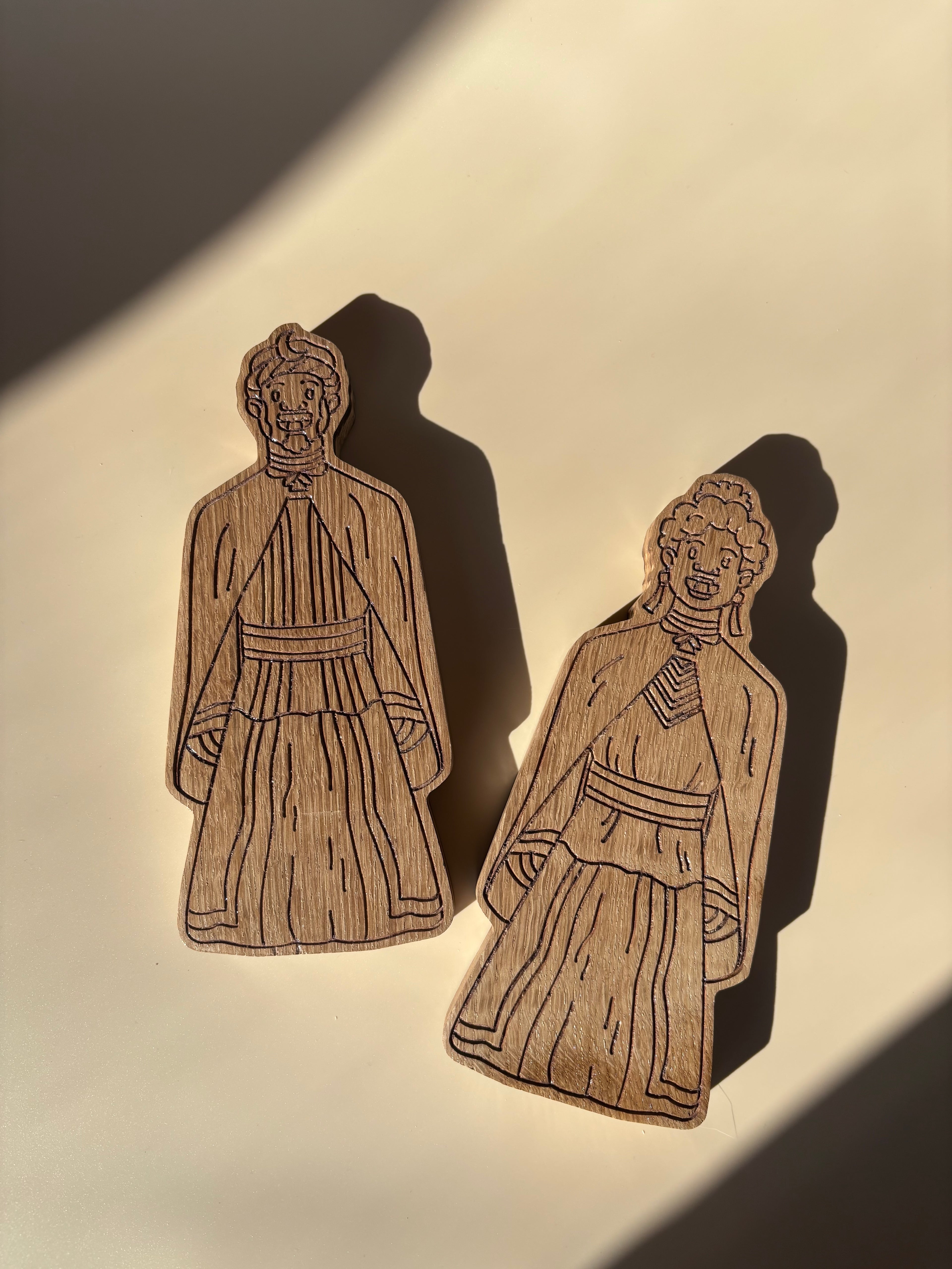 Pareja gigantes Bongani y Zuna Tafalla